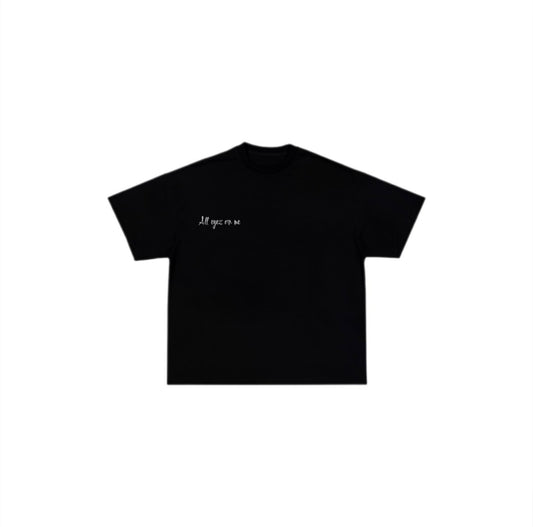 Ojos en mí – Camiseta Oversize Negra